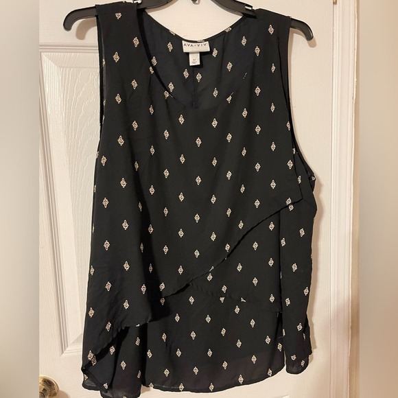 PLUS SIZE 4X AVA & VIV SLEEVELESS FLOWY TOP EXCELLENT CONDITION - Picture 3 of 10